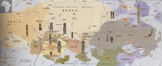 Ubangi carta geografica