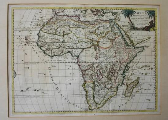 Map of Africa 1617 Guillermo Sansone