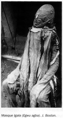 Igala ritual mask 'Egwu Agba.' Taken from the book ARTS DU NIGERIA, Reunion des musée nationaux Paris 1997. Photograph by J.Boston