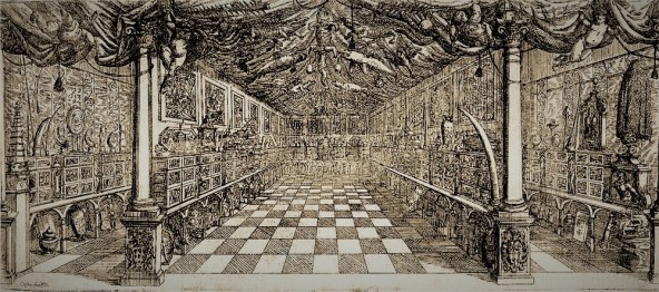 “Musaeum Septalianum“, incisione di Cesare Fiori, 1664