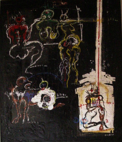 Zinkpé olio su tela cm 150x180