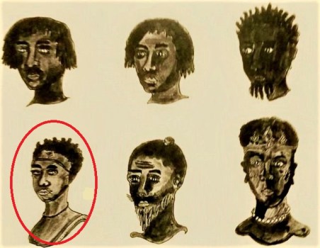 Jean Barbot six Akan heads 1678 79 Photothèque IFAN Dakar